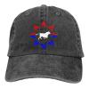 Oglala Lakota Sioux Unisex Double Buckle Adjustable Cowboy Personality Retro Cowboy Hat Vintage Adjustable Hip Hop Baseball Caps Trucker Hat view 1