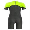 Moggemol Kids Girls Boys One Piece Rash Guard Swimsuits Water Sport Short Swimwear UPF 50+ UV Protection Fluorescent Green 4 Years view 2