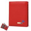 SMART LB Anti-Lost Bluetooth Wallet Tracker & Finder, Mens Slim Minimalist trackable Cool leather wallet Credit Card Holder Gifts with Box (Red) view 1