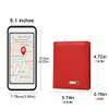 SMART LB Anti-Lost Bluetooth Wallet Tracker & Finder, Mens Slim Minimalist trackable Cool leather wallet Credit Card Holder Gifts with Box (Red) view 4
