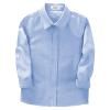 Boys Uniform Dress Shirt Cotton Long Sleeve Button Down Blue Tops with Tie & Bowtie Set for School Church Wedding, 170 view 4