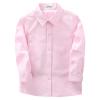 Boys Uniform Dress Shirt Cotton Long Sleeve Button Down Pink Tops with Tie & Bowtie Set for School Church Wedding, 130 view 4