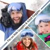 Civaner 4 Pieces Ski Snowboard Goggle Cover Sleeve Goggle Cover Microfiber Protective Lens Scratch Dust Protection for Travel(Vivid,Snow Mountain Style) view 4