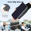 Winter Touchscreen Gloves for Women and Men, Anti-Slip Light Weight Half-Finger Gloves for Hiking, Warm Glove Cycling Driving, Cold Weather, Running, Outdoor Sports, Daily Work(5 fingers-1 Pairs) view 3