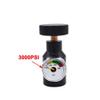 Heyxire Paintball Co2 Fill Adapter Compressed Air Fill Station Remote On or Off ASA Adapter with 3000psi Gauge view 3