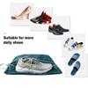 BeeGreen Shoe Organizer Shoe Bags For Travel with Zipper Closure, Shoe Storage Organizer with Handle Travel Bags, Green Blue Lightblue-Geometry, Large, Green Blue Lightblue-geometry view 4