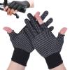 KkaFFe Winter Warm Gloves for Women Men, Anti-Slip Lightweight Half-Finger Breathable Fingerless Gloves, Touchscreen Fingers Glove for Cycling, Motorcycle, Daily Work,Hiking Biking, Outdoor Sports view 1