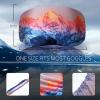 Civaner 4 Pieces Ski Snowboard Goggle Cover Sleeve Goggle Cover Microfiber Protective Lens Scratch Dust Protection for Travel(Clear,Sunrise Style) view 2