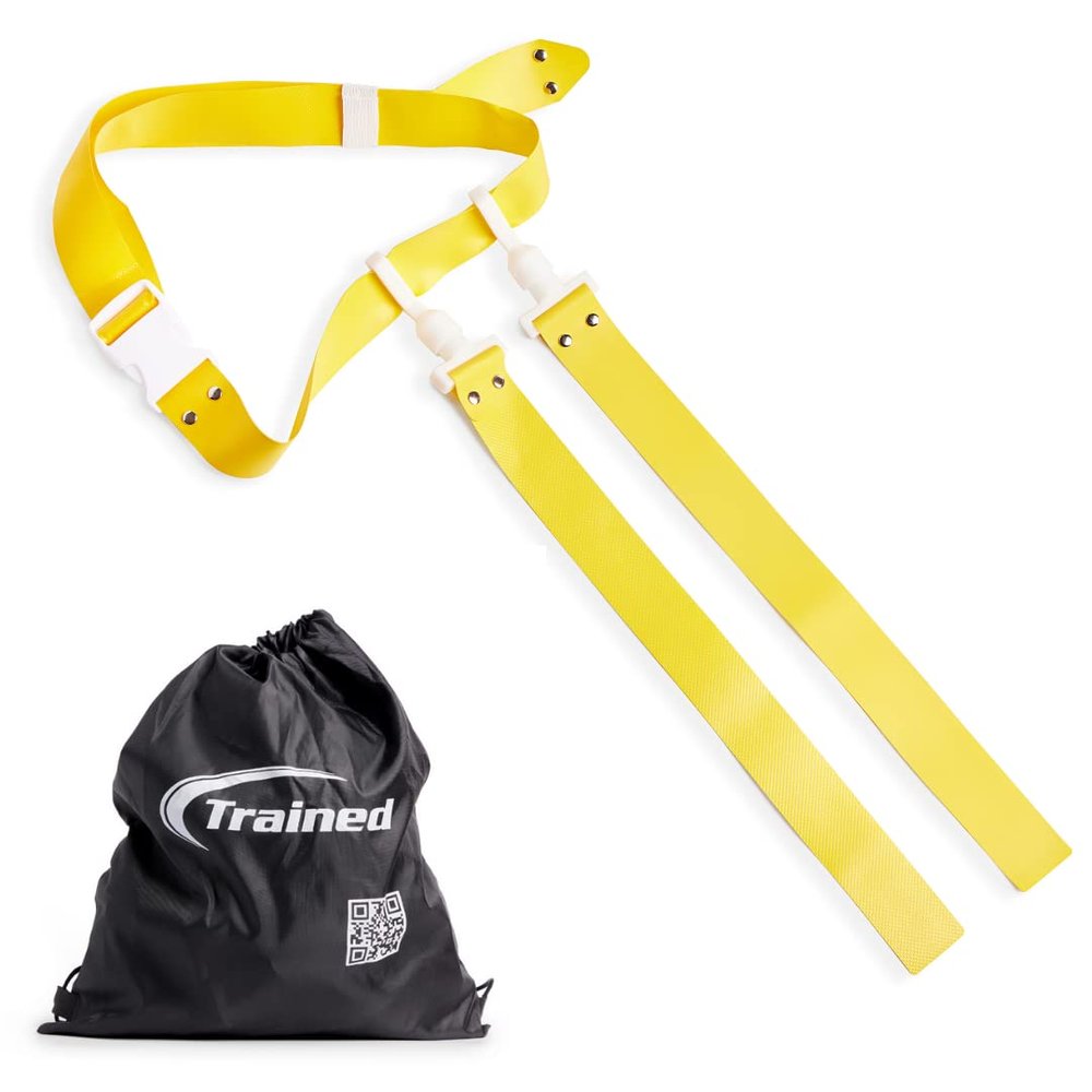 Trained 10 Man Flag Football Belts, 10 Player Adjustable Flag Football Set for Sports Teams, Training & Competition