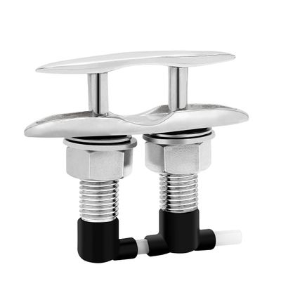 Searoam Pull Up Boat Cleats Retractable Boat Claet 316 Stainless Steel Hidden Flush Mount Cleat 5 Inch Pop Up Boat Cleats,Popup Cleat Yacht Marine Boat Dock Cleats Accessory