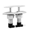 Searoam Pull Up Boat Cleats Retractable Boat Claet 316 Stainless Steel Hidden Flush Mount Cleat 5 Inch Pop Up Boat Cleats,Popup Cleat Yacht Marine Boat Dock Cleats Accessory view 1