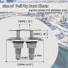 Searoam Pull Up Boat Cleats Retractable Boat Claet 316 Stainless Steel Hidden Flush Mount Cleat 5 Inch Pop Up Boat Cleats,Popup Cleat Yacht Marine Boat Dock Cleats Accessory view 4