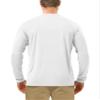 Roadbox Mens UPF 50+ UV Sun Protection Shirts Outdoor Long Sleeve SPF Diving Rash Guard for Fishing Hiking Swimming White view 2