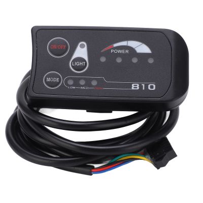 SPYMINNPOO Electric Display, Electric LED Display Control Panel 36V 48V S810 LED Display Meter for Electric 5 Pin Ordinary Interface Riding