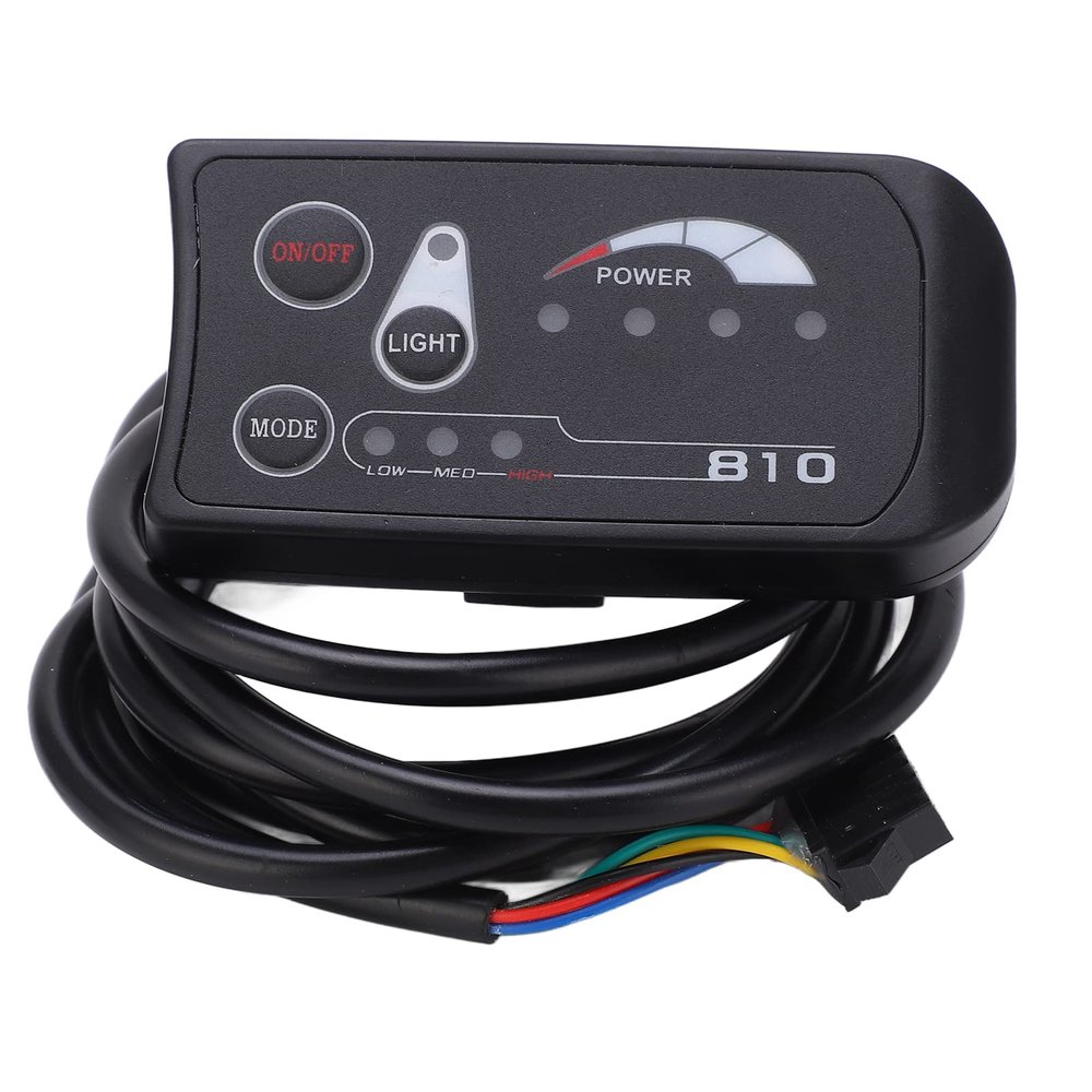 SPYMINNPOO Electric Display, Electric LED Display Control Panel 36V 48V S810 LED Display Meter for Electric 5 Pin Ordinary Interface Riding