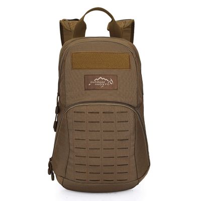 Lfzhjzc Tactical Backpack, Assault Pack, Military Tactical Army Backpack, Outdoor Multifunctional, Waterproof Mountaineering Travel Bag (Color : Kaki, Size : 20Long)