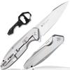 Ruike Pocket Camping Folding Knife,14c28n,Frame Lock,Ball Bearing,Flipper Fast Opening,Harnd 3.66" Big Large Blade Stainless Steel,Tactical Hunting Survival Gravity Microtech,Edc Belt Clip,Tac Heavier Rescue Self Cool Outdoor Gear,Tool for Men Father view 1