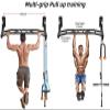 SELEWARE 48'' Heavy Duty Pull Up Bar Wall Mount Multi-function Chin up Bar with Home Gym Cable Pulley System LAT Pulldown Workout Attachments Heavy Bag Hanger view 2
