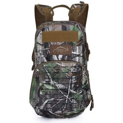 Lfzhjzc Tactical Backpack, Assault Pack, Military Tactical Army Backpack, Outdoor Multifunctional, Waterproof Mountaineering Travel Bag (Color : Leaf Camouflage, Size : 20Long)
