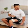 Wataxii Post Surgery Tear Away Shorts for Men Hip Replacement Recovery Snap Breakaway Shorts Comfy Adaptive Clothing Black view 3