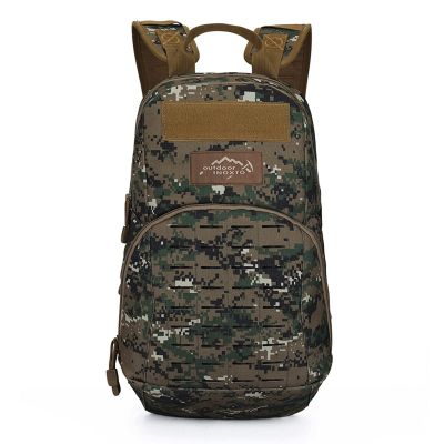 Lfzhjzc Tactical Backpack, Assault Pack, Military Tactical Army Backpack, Outdoor Multifunctional, Waterproof Mountaineering Travel Bag (Color : Green Digital, Size : 20Long)