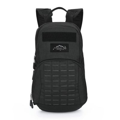 Lfzhjzc Tactical Backpack, Assault Pack, Military Tactical Army Backpack, Outdoor Multifunctional, Waterproof Mountaineering Travel Bag (Color : Black, Size : 20Long)
