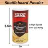 ZGDQ Shuffleboard Powder Set,Shuffleboard Sand Shuffleboard Wax with Mini Broom Sets-2 Cans 14OZ view 2