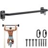 SELEWARE Fully Welded Pull Up Bar Wall Mount Heavy Duty Chin-up Bar w/Resistance Band Hooks for Doorway, Support Beam or Joist Mount Thick Metal Sturdy Construction Support 500 lbs view 1