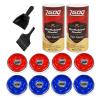 ZGDQ 2 Pack Shuffleboard Wax Powder Set with Shuffleboard Pucks, (53mm) Shuffleboard Table Pucks with Shuffleboard Wax High Speed and Mini Brush Set view 1