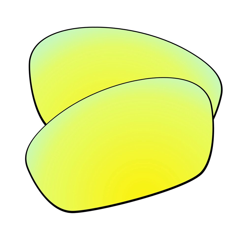 EZReplace Lenses Replacement for Oakley Straight Jacket 2007 Sunglasses (Non-Polarized Lenses) - Fits Oakley Straight Jacket 2007 Frame (Golden Yellow)