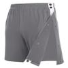 Wataxii Unisex Tear Away Shorts Mens Post Surgery Adaptive Clothing Leg Side Open Shorts Soft After Surgery Hospital Gowns Grey view 1