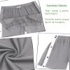Wataxii Unisex Tear Away Shorts Mens Post Surgery Adaptive Clothing Leg Side Open Shorts Soft After Surgery Hospital Gowns Grey view 4