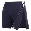 Wataxii Unisex Post Surgery Shorts Mens Tear Away Snap Leg Side Open Shorts Comfy Hospital Adaptive Clothing with Pockets Navy Blue view 1