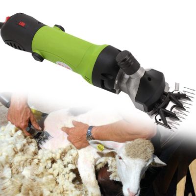 XYEJL Sheep Shears, 690W Professional Sheep Shearing Clippers, Electric Sheep Shears, Pet Farm Supplies for Shaving Fur Wool in Sheep, Goats, Cattle, Farm Livestock Pet,FruitGreen-220V