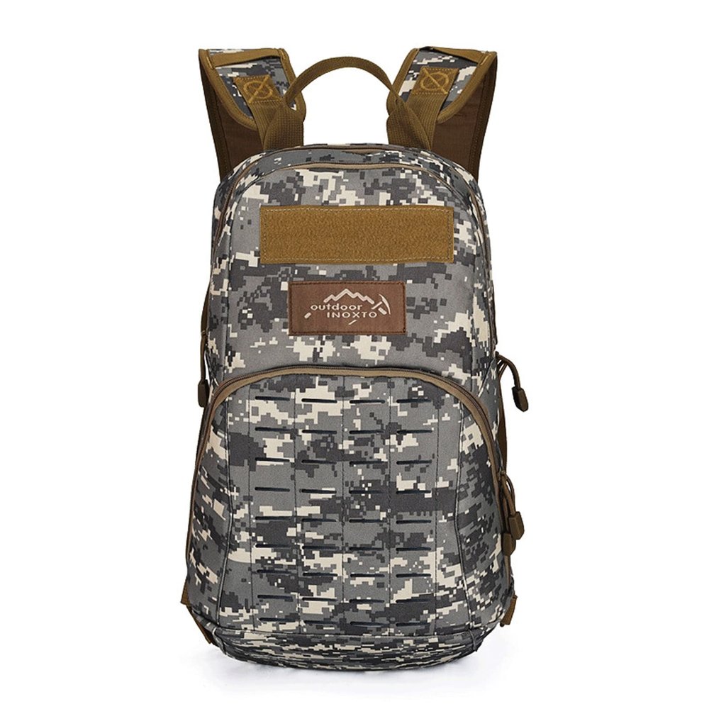 Lfzhjzc Tactical Backpack, Assault Pack, Military Tactical Army Backpack, Outdoor Multifunctional, Waterproof Mountaineering Travel Bag (Color : Gray Digital, Size : 20Long)