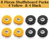 ZGDQ Shuffleboard Puck, (Dia.58mm) 2-1/4'' Shuffleboard Pucks,Mini Shuffleboard Pucks Set, 8Pcs Shuffleboard Pucks Equipment for Home,Game Room view 2