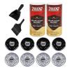 ZGDQ 2 Pack Shuffleboard Wax Powder Set with Shuffleboard Pucks, 2-1/8'' (53mm) Shuffleboard Table Pucks with Shuffleboard Wax High Speed and Mini Brush Set view 1