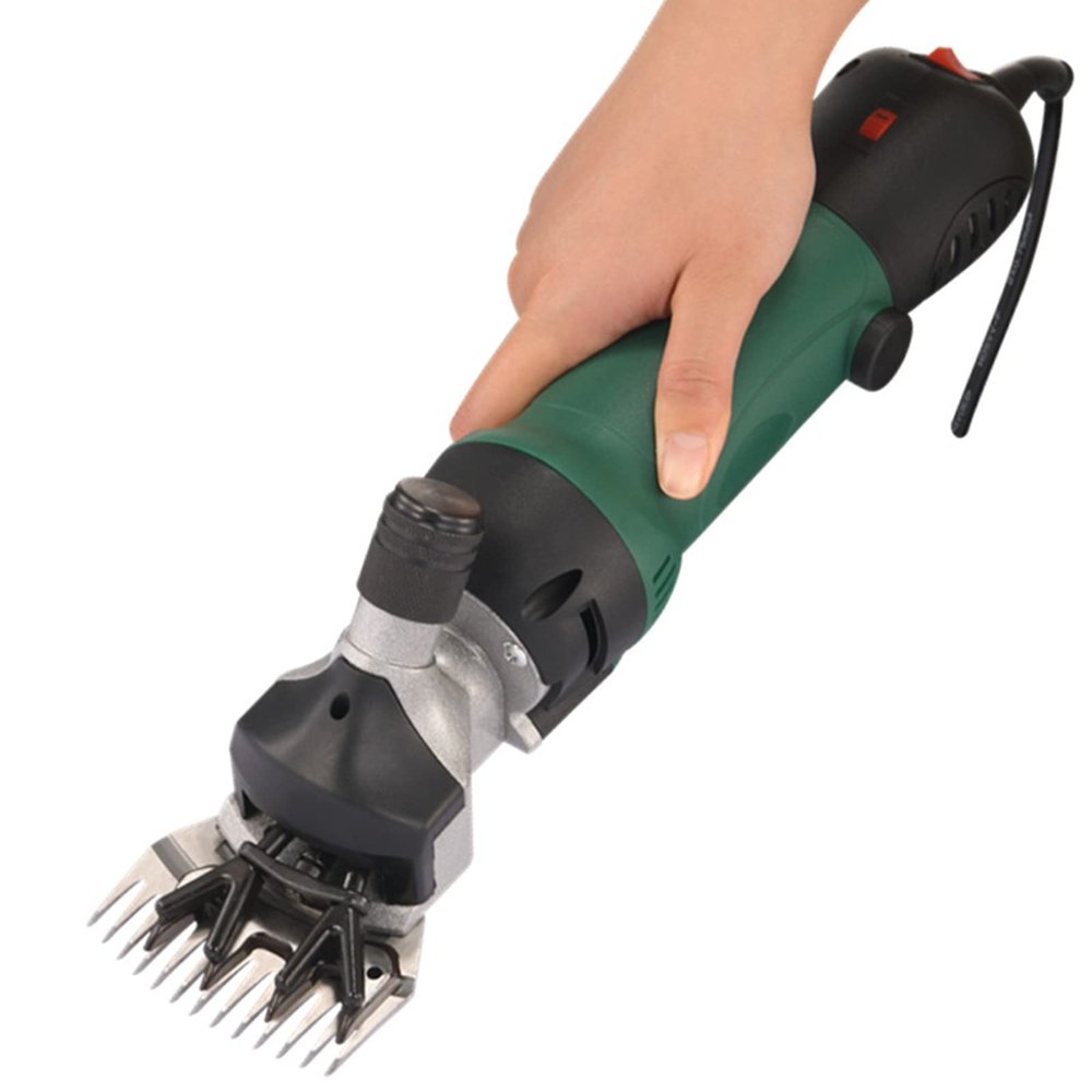 XYEJL Electric Shears,690w Professional Sheep Shearing Clippers,Pet Farm Supplies,6 Speeds Control Big Heavy Clipping Machine,for Shaving Fur Wool in Sheep,Goats,Farm Livestock Pet,DarkGreen-220V