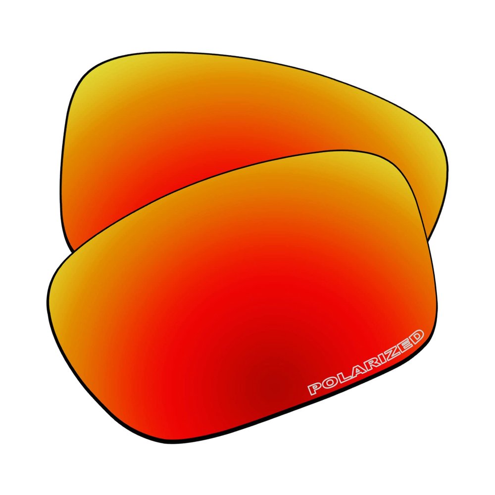 EZReplace Lenses Replacement for Oakley Sliver OO9262 Sunglasses (Polarized Lenses) - Fits Oakley Sliver Frame (Updated Polycarbonate Fire Red)
