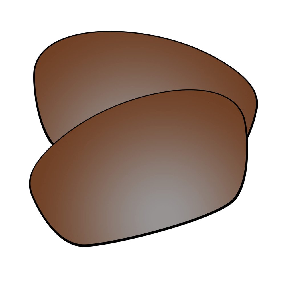 EZReplace Lenses Replacement for Oakley Whisker Sunglasses (AR Polarized Lenses) - Fits Oakley Whisker Frame (Updated Polycarbonate AR Coated Bronze Brown)
