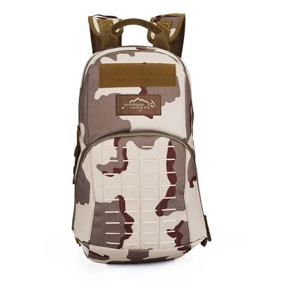 Lfzhjzc Tactical Backpack, Assault Pack, Military Tactical Army Backpack, Outdoor Multifunctional, Waterproof Mountaineering Travel Bag (Color : Three Sand Colors, Size : 20Long)
