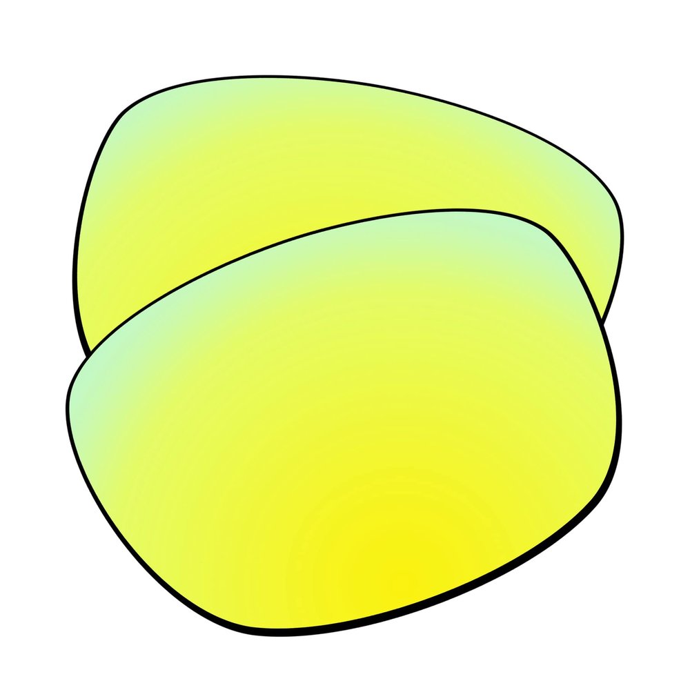 EZReplace Lenses Replacement for Oakley Ten X OO9128 Sunglasses (Non-Polarized Lenses) - Fits Oakley Ten X Frame (Golden Yellow)