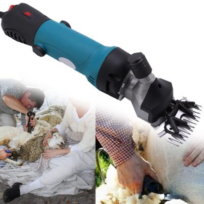 XYEJL Sheep Shearer Clipper, Goat Sheep Shears 690W Electric Wool Shear Large Animal Clippers for Sheep Alpaca Goat Cattle Farm Animals,Livestock Farm Supplier,DarkGreen-220V