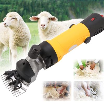 XYEJL 690W Professional Sheep Clippers, Electric Sheep Shears, Grooming Clippers for Shaving Thick Hair in Sheep, Goats, Cattle, and Pet Livestock,Yellow-110V