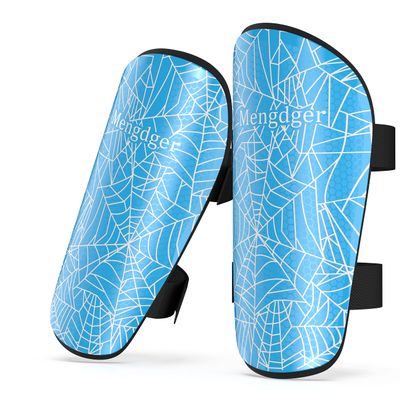 Shin Guards Soccer Youth Kids Boys Girls Toddler Shin Pads Child EVA Cushion Protection Reduce Shocks Injurie Calf Protective Gear Suitable for 4 5 6 7 8 9 10 11 12 Years Old (S, Blue)