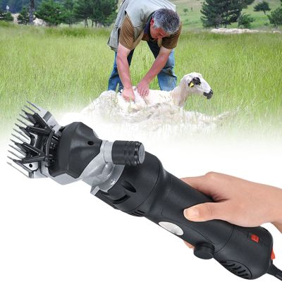 XYEJL Sheep Shearer Clipper, Goat Sheep Shears 690W Electric Wool Shear Large Animal Clippers for Sheep Alpaca Goat Cattle Farm Animals,Livestock Farm Supplier,FruitGreen-110V