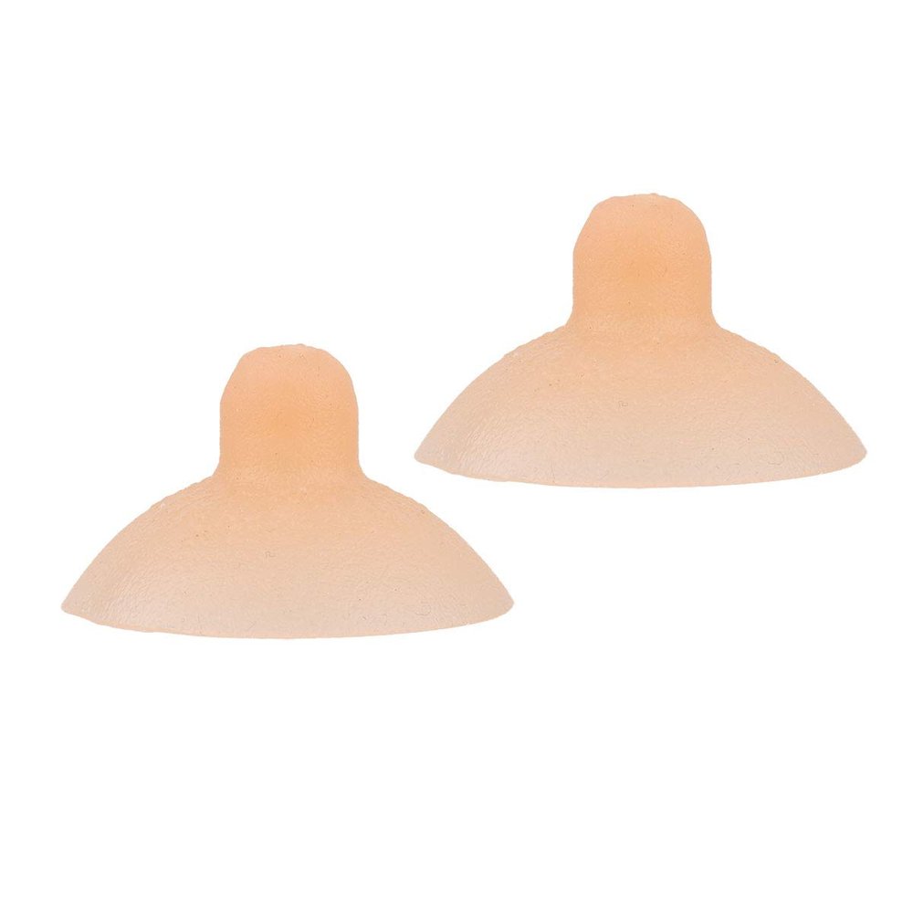 Aislor Women Nippleless Bra Sticker Covers Round Breast Petals,Silicone Nipple Covers Adhesive Invisible Pasties Nude S