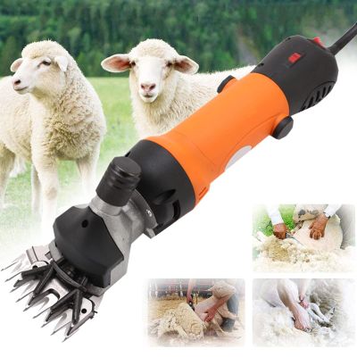XYEJL 690W Professional Sheep Clippers, Electric Sheep Shears, Grooming Clippers for Shaving Thick Hair in Sheep, Goats, Cattle, and Pet Livestock,Orange-110V