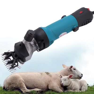 XYEJL 690W Professional Sheep Clippers, Electric Sheep Shears, Grooming Clippers for Shaving Thick Hair in Sheep, Goats, Cattle, and Pet Livestock,Blue-110V