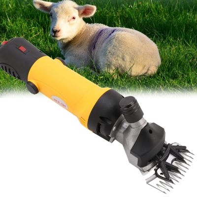 XYEJL Electric Shears,690w Professional Sheep Shearing Clippers,Pet Farm Supplies,6 Speeds Control Big Heavy Clipping Machine,for Shaving Fur Wool in Sheep,Goats,Farm Livestock Pet,Yellow-220V